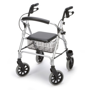 andadores metálicos con ruedas, para personas mayores. andadores