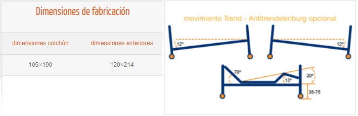 CAMA ARTICULADA CON CARRO ELEVADOR, BARANDILLAS Y TRAPECIO RIVER EA 401/R  CON COLCHÓN VISCOELÁSTICO Y FUNDA SANITARIA ~ Ortopedia Premià